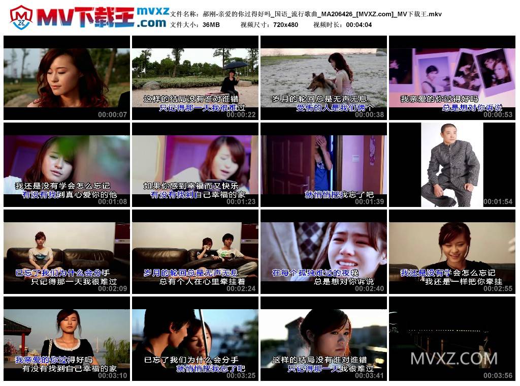 郝刚-亲爱的你过得好吗_国语_流行歌曲_MA206426